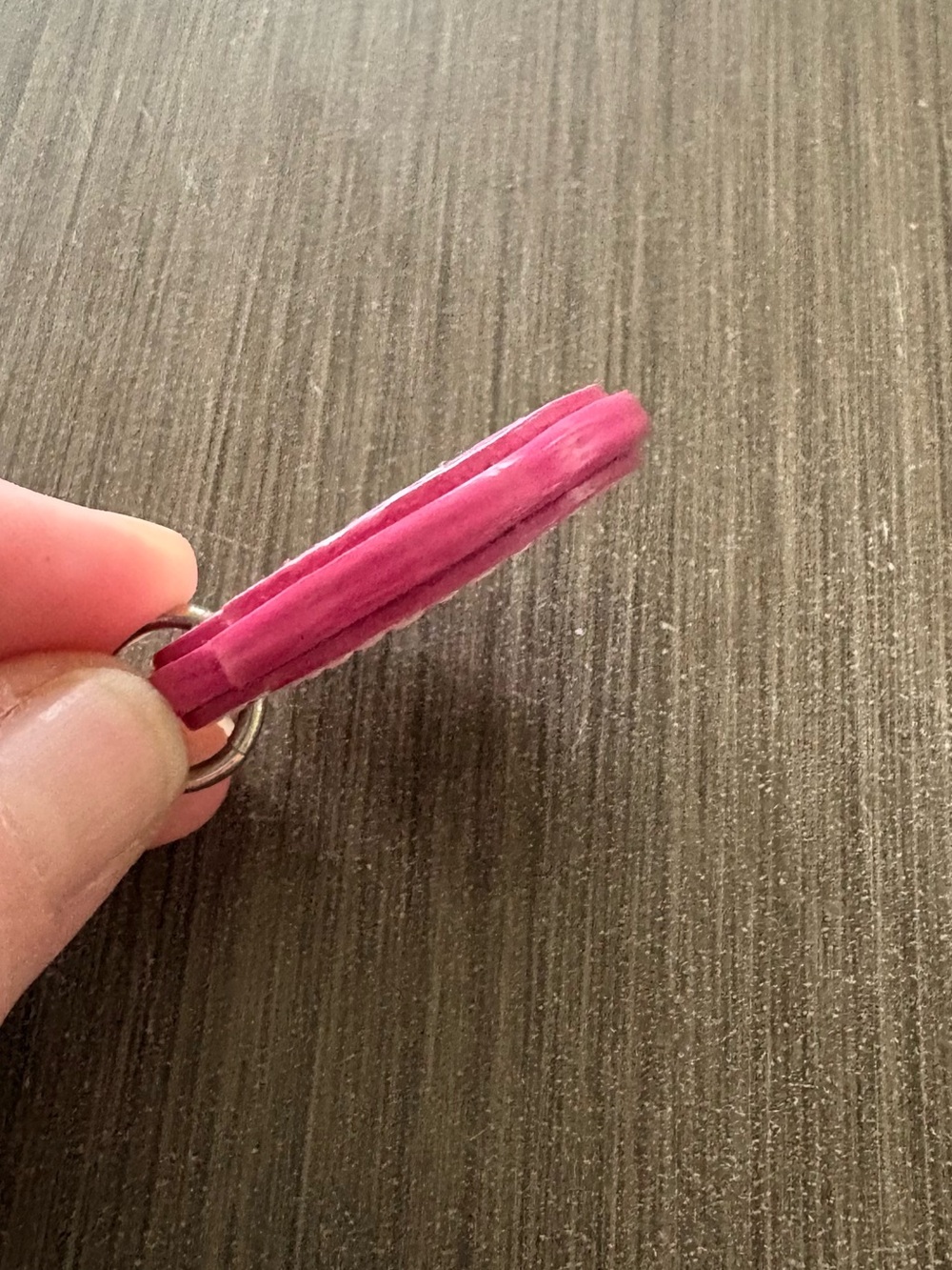 𝗢𝗖𝗧 𝗗𝗥𝗢𝗣 Coach Heart Leather Bag Charm - Breast Cancer Awareness - Picture 8 of 9